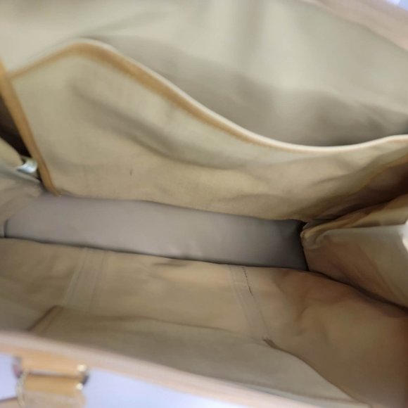 New Sealed 1983 The Great Big Bag By Avon Tan Large Canvas Tote w/ Luggage Tag - Picture 8 of 8